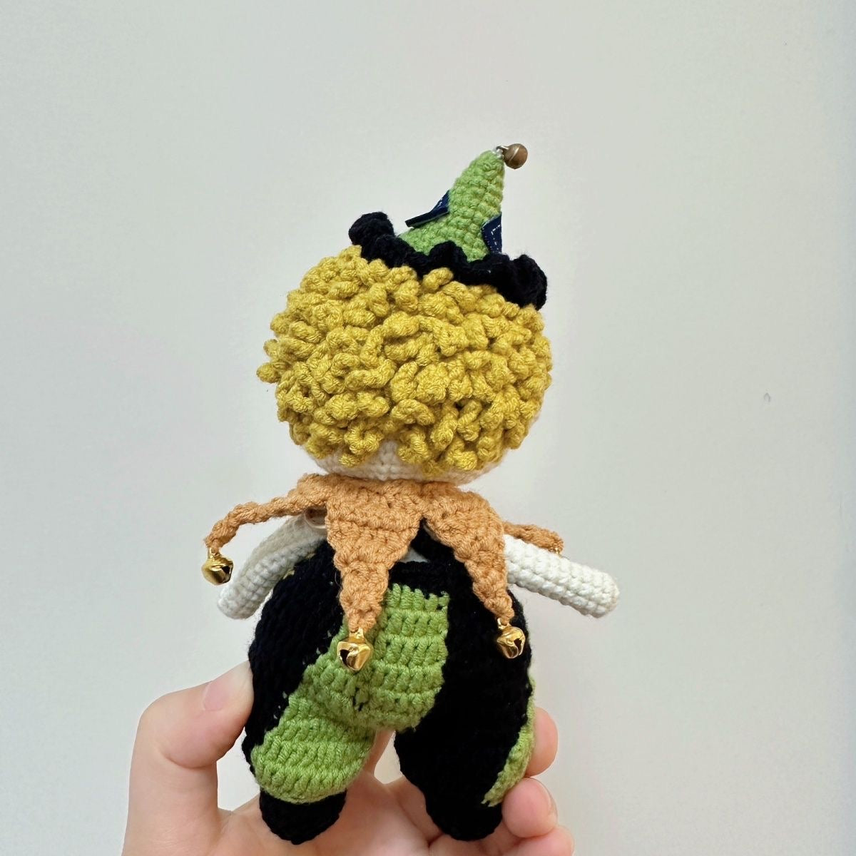 Finished Product Retro Clown Doll Crocheted Finished Product, Purely Hand-Crocheted Clown Doll Ornament
